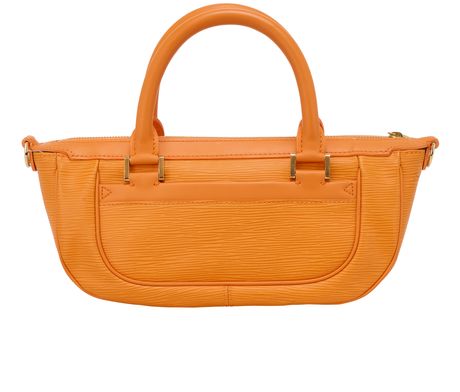 Dhanura PM, &pound;450, Handbags, Orange, Leather, Back view
